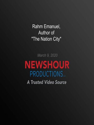 cover image of Rahm Emanuel, Author of "The Nation City"